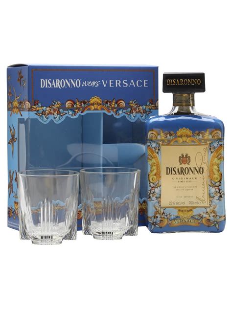 disaronno amaretto versace gift set|Amaretto Disaronno Versace Edition + 2 Glasses .